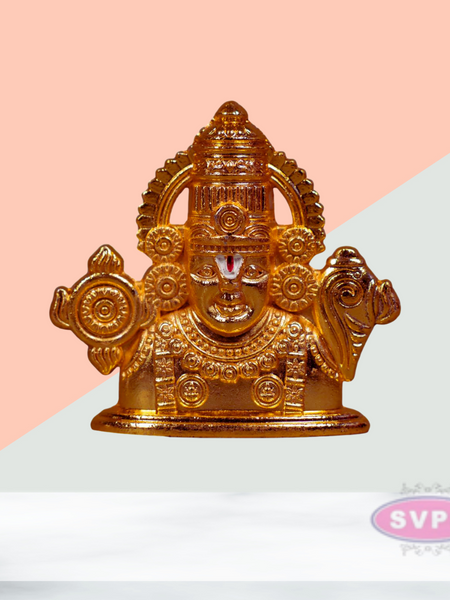 Metal Tirupathi Balaji Gold And Silver Plated