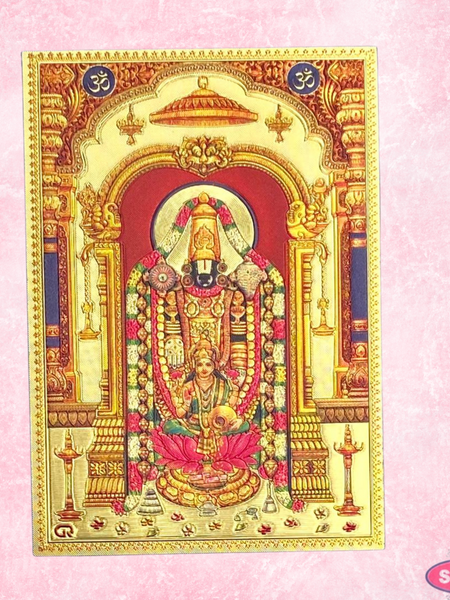 Sri Tirupathi Balaji With Lakshmi Fridge Magnet