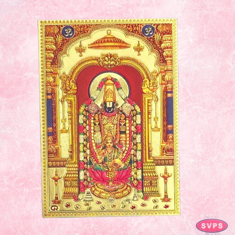 Sri Tirupathi Balaji With Lakshmi Fridge Magnet