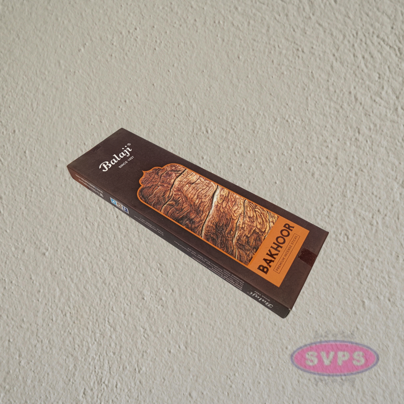 Balaji Premium Bakhoor Incense Sticks – Deep Woody Aroma