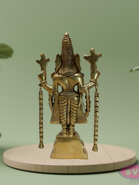 Brass Tirupati Perumal Idol – 9 Inch Spiritual Gift Collection