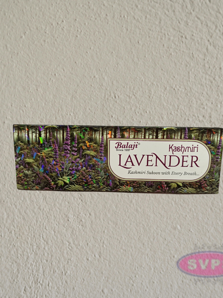 Balaji Kashmiri Lavender Agarbatti for Pooja, Relaxation & Meditation