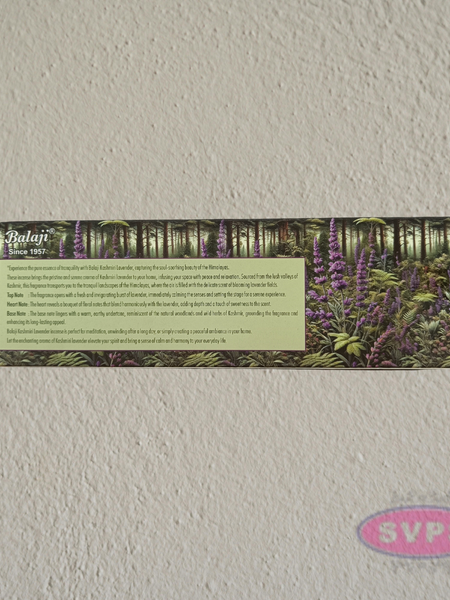 Balaji Kashmiri Lavender Agarbatti for Pooja, Relaxation & Meditation