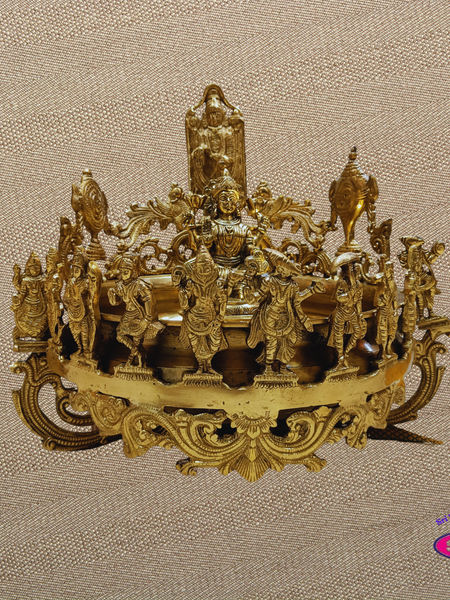 Brass Perumal Lakshmi Dasavatharam Decorative Urli