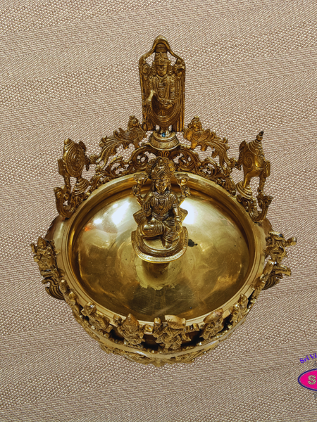 Brass Perumal Lakshmi Dasavatharam Decorative Urli