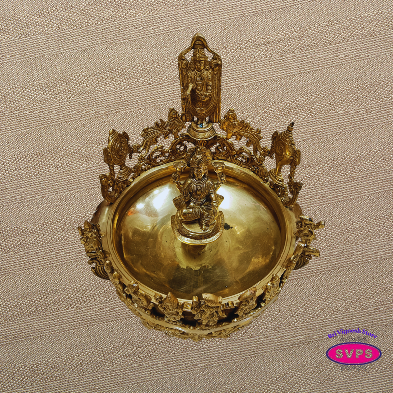 Brass Perumal Lakshmi Dasavatharam Decorative Urli