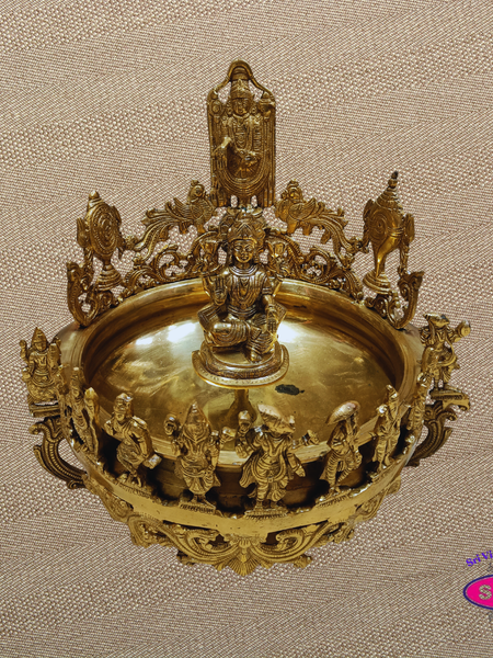 Brass Perumal Lakshmi Dasavatharam Decorative Urli