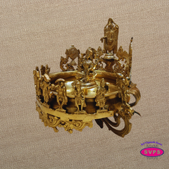 Brass Perumal Lakshmi Dasavatharam Decorative Urli