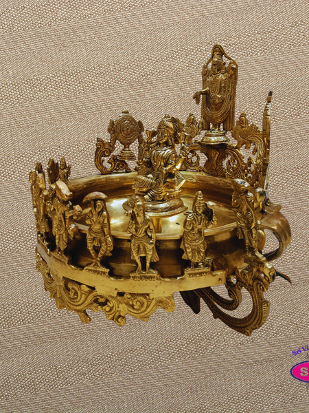 Brass Perumal Lakshmi Dasavatharam Decorative Urli