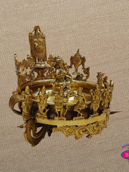 Brass Perumal Lakshmi Dasavatharam Decorative Urli