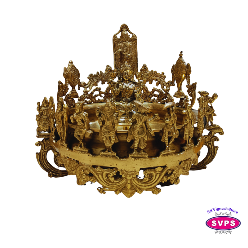 Brass Perumal Lakshmi Dasavatharam Decorative Urli