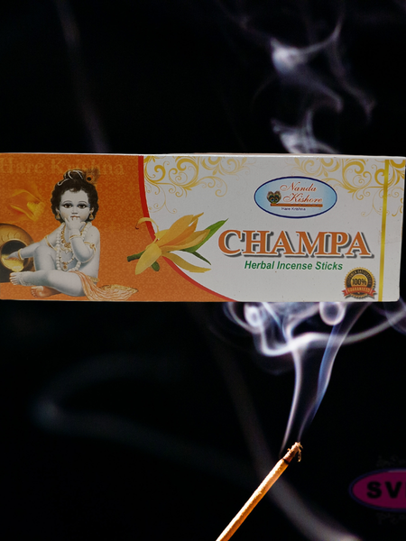 Handrolled Champa Agarbatti – Herbal Incense Sticks for Meditation, Puja & Relaxation