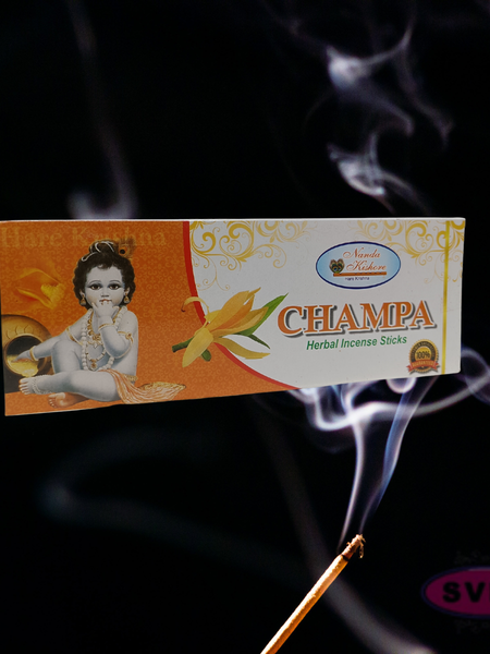 Handrolled Champa Agarbatti – Herbal Incense Sticks for Meditation, Puja & Relaxation