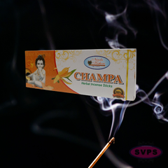 Handrolled Champa Agarbatti – Herbal Incense Sticks for Meditation, Puja & Relaxation