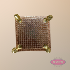 Decorative Copper Colour Pooja Peetam / Manai for Home Temple