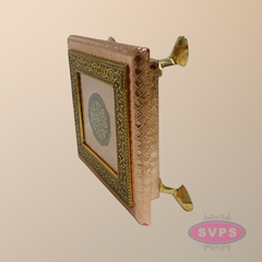 Decorative Copper Colour Pooja Peetam / Manai for Home Temple