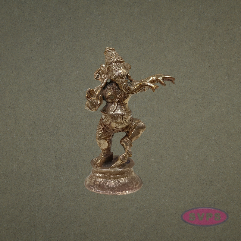 Panchalogam dancing Ganesha Idol