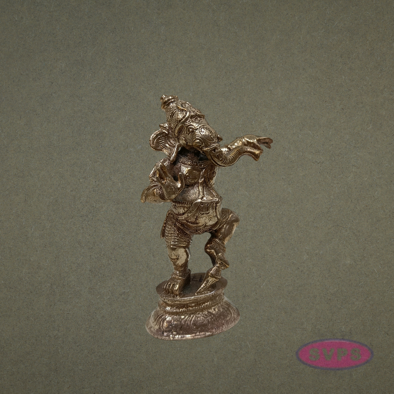 Panchalogam dancing Ganesha Idol
