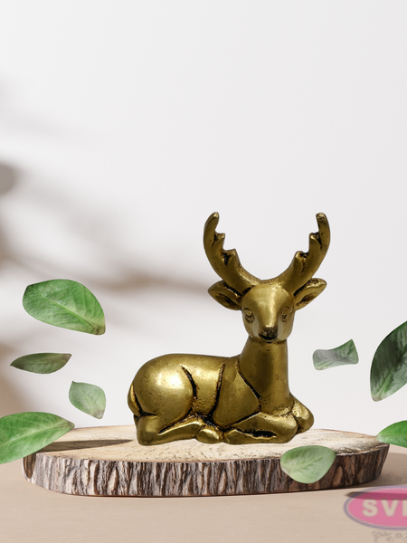 2.5 Inch Small Brass Deer Figurine – Elegant Home Decor