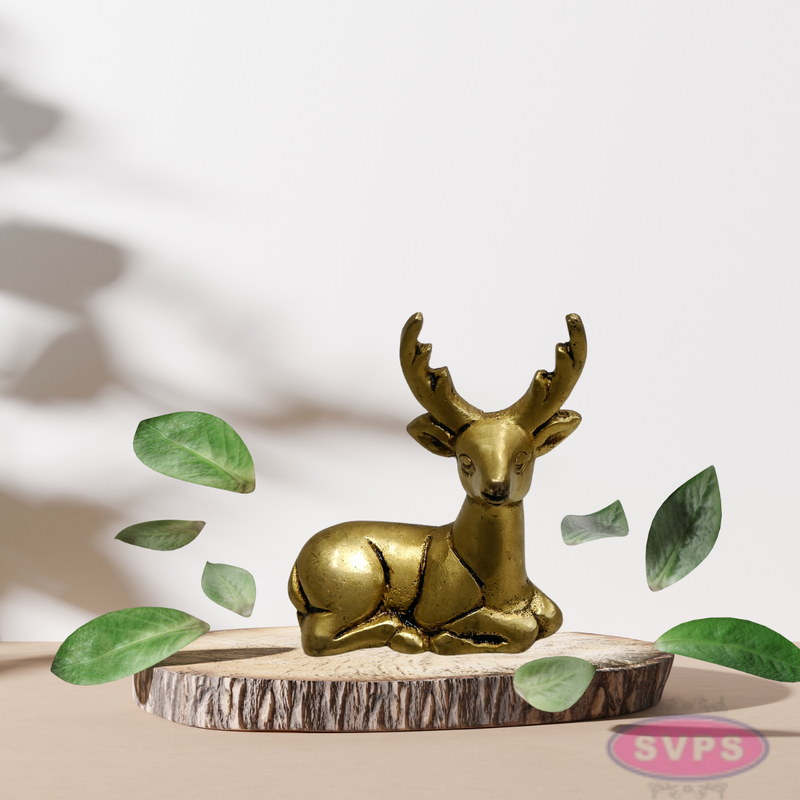 2.5 Inch Small Brass Deer Figurine – Elegant Home Decor