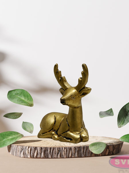 2.5 Inch Small Brass Deer Figurine – Elegant Home Decor