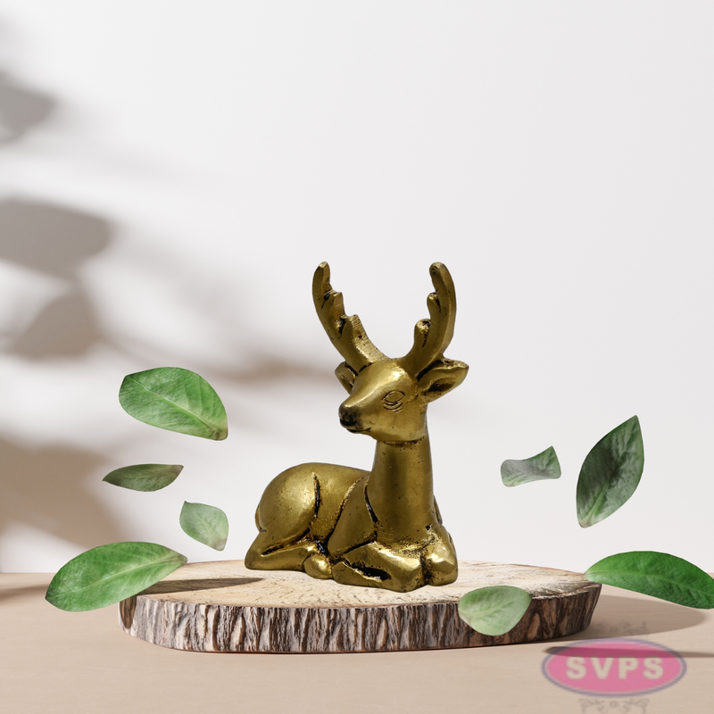 2.5 Inch Small Brass Deer Figurine – Elegant Home Decor
