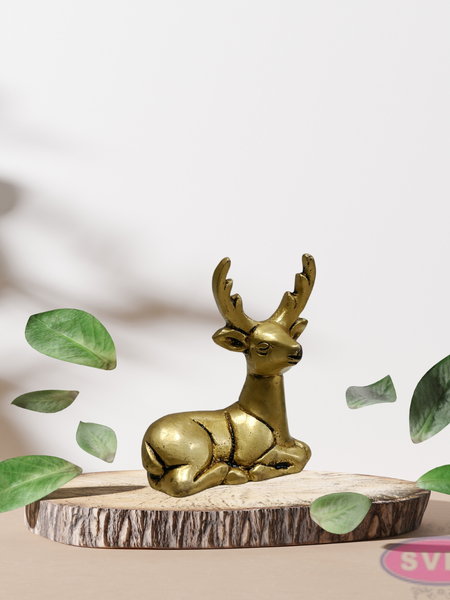 2.5 Inch Small Brass Deer Figurine – Elegant Home Decor