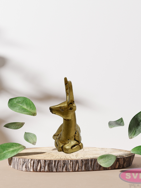 2.5 Inch Small Brass Deer Figurine – Elegant Home Decor