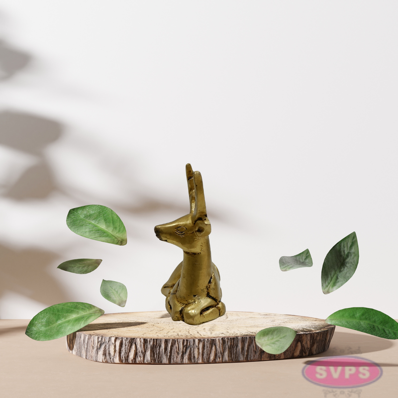 2.5 Inch Small Brass Deer Figurine – Elegant Home Decor