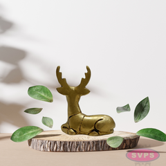 2.5 Inch Small Brass Deer Figurine – Elegant Home Decor