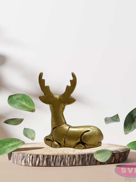 2.5 Inch Small Brass Deer Figurine – Elegant Home Decor