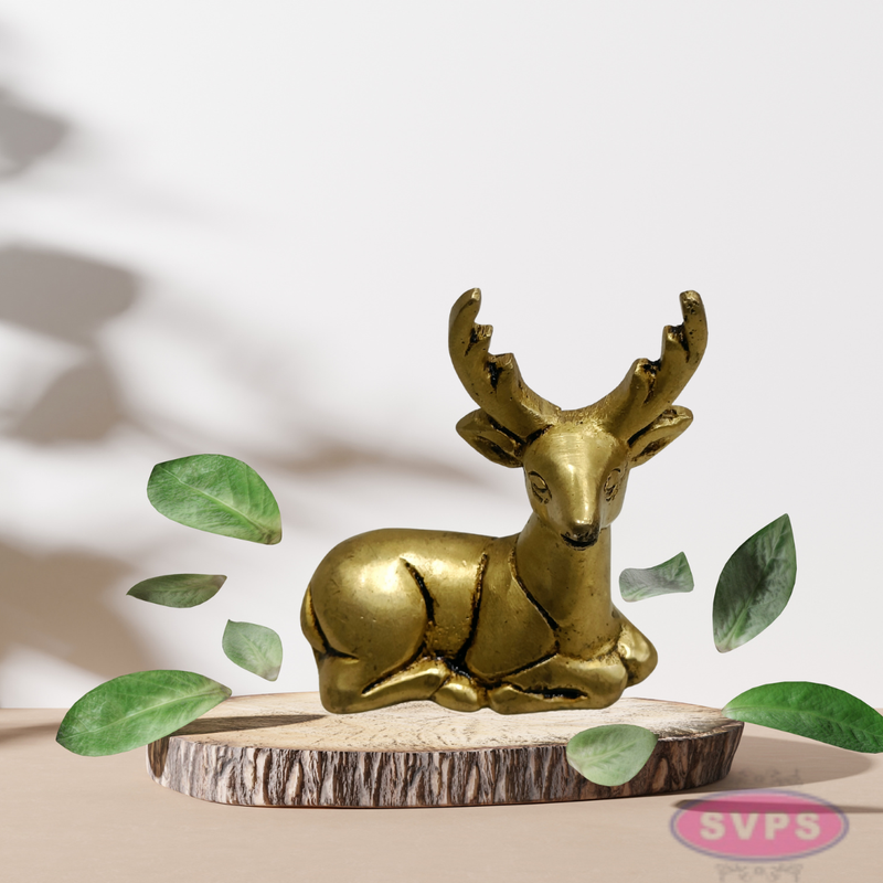 2.5 Inch Small Brass Deer Figurine – Elegant Home Decor