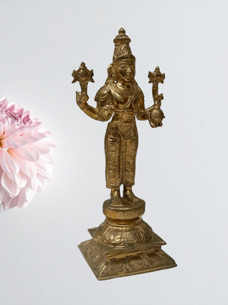 Panchalogham Lord Dhanvantari Idol – Divine Ayurvedic God Statue