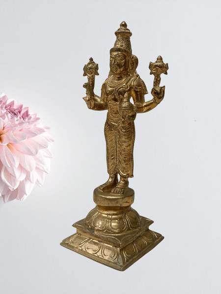Panchalogham Lord Dhanvantari Idol – Divine Ayurvedic God Statue