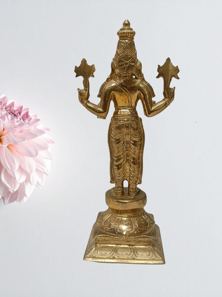 Panchalogham Lord Dhanvantari Idol – Divine Ayurvedic God Statue