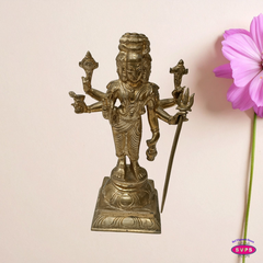 Panchalogham Lord Dattatreya Idol – Divine Trimurti Swamy Statue