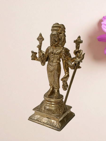 Panchalogham Lord Dattatreya Idol – Divine Trimurti Swamy Statue