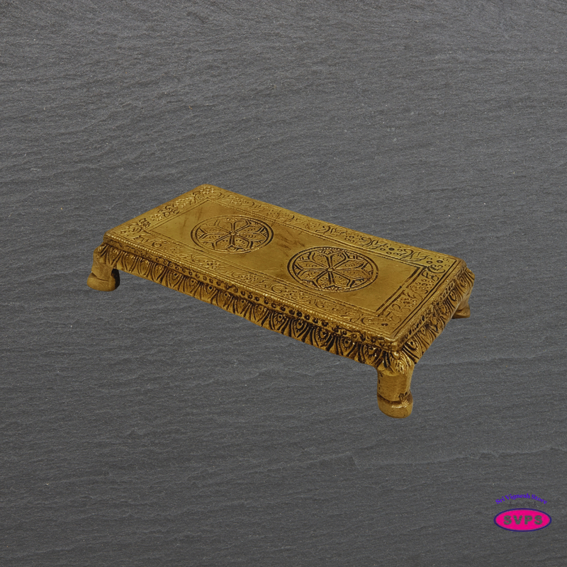 Antique Finish Brass Pooja Stand (Peetam)