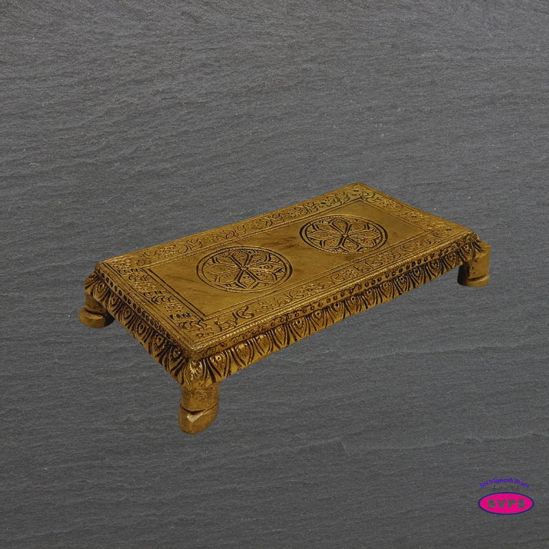 Antique Finish Brass Pooja Stand (Peetam)