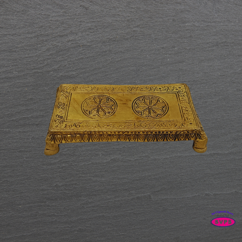 Antique Finish Brass Pooja Stand (Peetam)