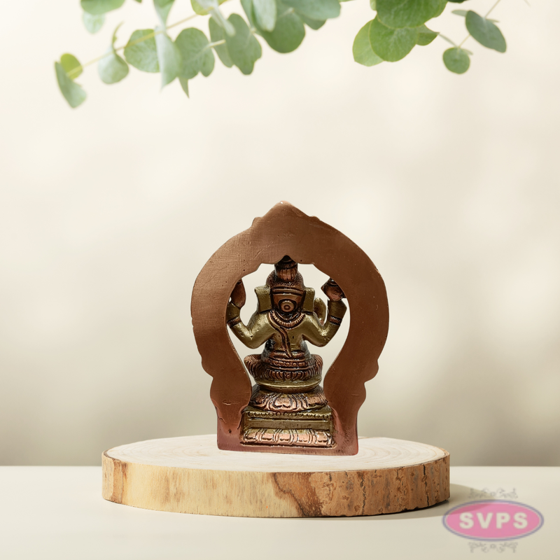 Brass Lord Ganesha Idol with Decorative Arch