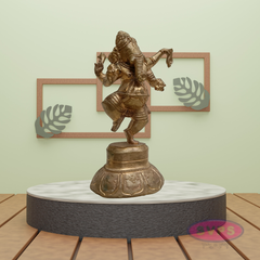 Panchaloha Dancing Ganesha Idol – 5 Inch