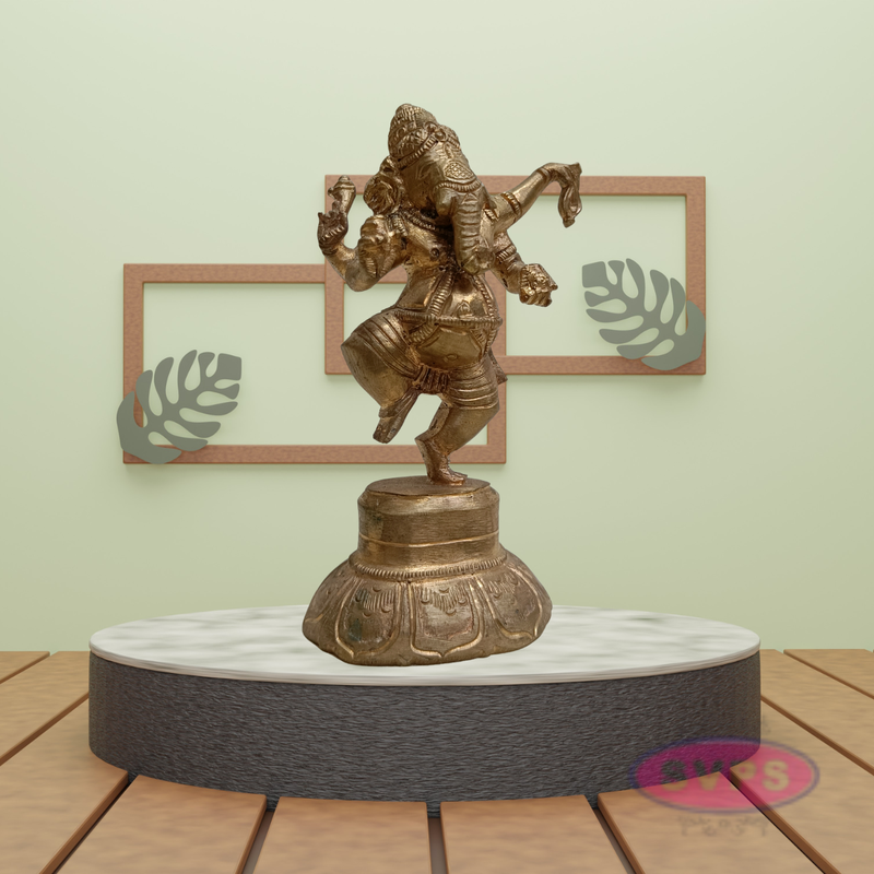 Panchaloha Dancing Ganesha Idol – 5 Inch