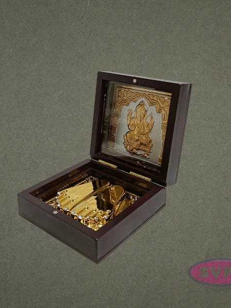 Lord Ganesha Paduka Box – Decorative Pooja Gift Box