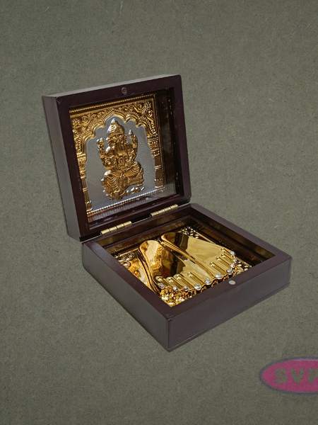 Lord Ganesha Paduka Box – Decorative Pooja Gift Box