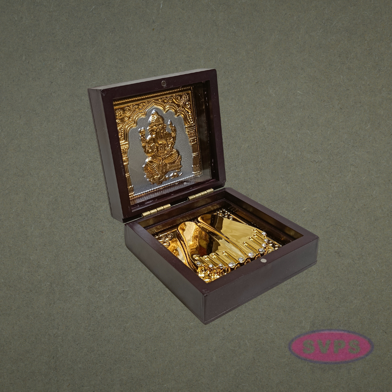 Lord Ganesha Paduka Box – Decorative Pooja Gift Box