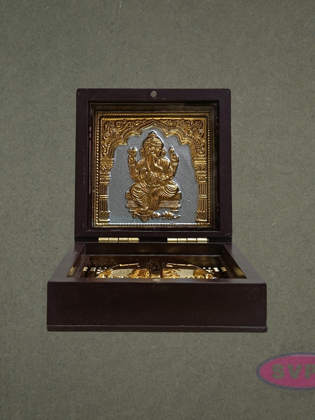 Lord Ganesha Paduka Box – Decorative Pooja Gift Box