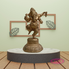 Panchaloha Dancing Ganesha Idol – 5 Inch