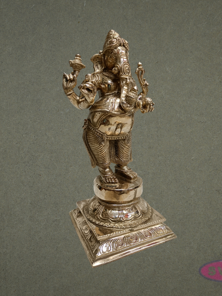 Panchalogham Standing Lord Ganesha Idol – 12 Inch Traditional Ganapathi Statue