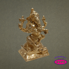 Panchalogha Lord Ganesha Idol – Traditional Pancha Loha Vinayagar Statue for Pooja